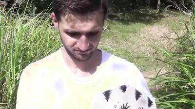 BIGSTR - Watch How I Stretch This Shy Guy's Tight Asshole In The Woods And In The Shower