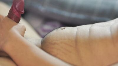 Chubby Solo Jerking with toy and cum.