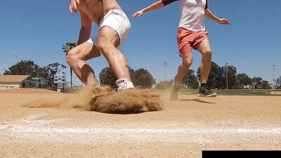 Inked Up Baseball Player Railed By Twink Teammate - NextDoorBuddies