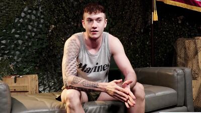 Hot Military Jock Spitroasted By Muscle Hunks - ActiveDuty