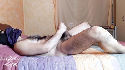 My sister-in-law came to visit us and I masturbate, licking and smelling them, on her dirty panties that I took from clothes to be washed