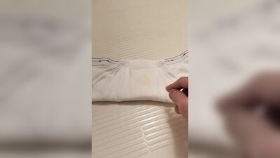I will make a video that was bukkake on a brand new white BVD bikini briefs (this is the 8th time) and continue to bukkake on white briefs again!