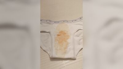 I will make a video that was bukkake on a brand new white BVD bikini briefs (this is the 8th time) and continue to bukkake on white briefs again!