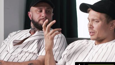 HETEROFLEXIBLE - Straight Buddies Crush Daddy & Ethan Chase Argue About Who Has The Biggest Dick