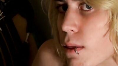 Blond Teen Takes Pleasure In Stroking His Youthful Dick
