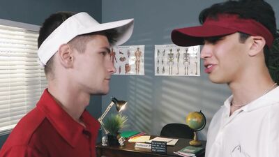 Cocky Jock Rails Tennis Rival Twink - NextDoorTwink