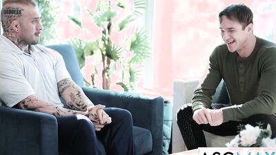 Power Crazy Parole Officer Fucks Tatted Muscle Ex-Con - Jayden Marcos, Davin Strong