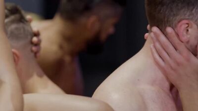 NAKEDSWORD Twink Dean Young Gangbanged By Nine Horny Men