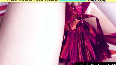 FEMBOYISH - Cheerleader Fem Twink Cole Link Takes A HUGE ONE For The Team! With Hunk Braxton Cruz