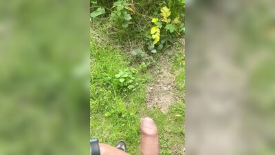 Cheating wife into the woods, he have my load inside him