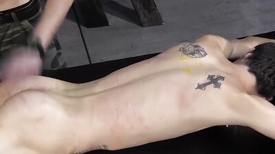 Daniel Cummings Suck His Master Cock While Being Whipped