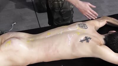 Daniel Cummings Suck His Master Cock While Being Whipped