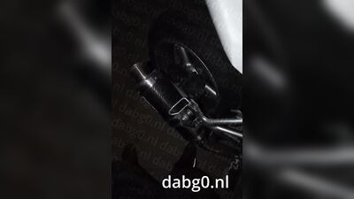 dabg0 fucks a Suzuki Bandit 650 S motorcycle exhaust