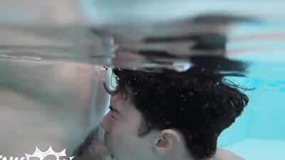 TWINKPOP - Sam Ledger Gets A Dripping Creampie By The Pool By His Hung Friend Shae Reynolds