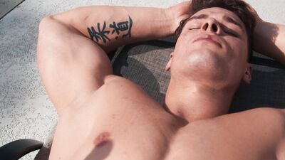 MEN - While Tanning, Malik Delgaty Catches His Neighbor Jesse Stone Staring At Him And Offers To Fuck His Ass