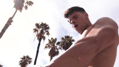 MEN - While Tanning, Malik Delgaty Catches His Neighbor Jesse Stone Staring At Him And Offers To Fuck His Ass