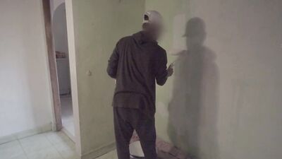 Honey guy shows off his dick to young worker