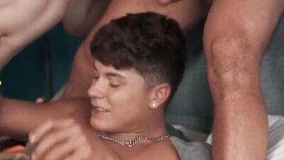 MEN - Adam Awbride Sucks Kyle And Drake Von, Then Gets In The Front Seat Of A Three Person Fuck Train