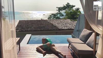 Kinky Axel Abysse Tears His Hole In Pool Solo Anal Torment