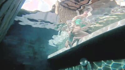 Kinky Axel Abysse Tears His Hole In Pool Solo Anal Torment