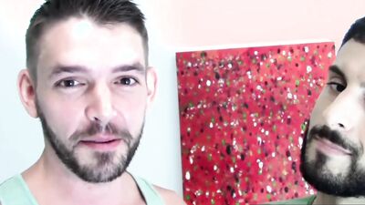 Aussie Danny Teases Titus Open Hole By Slowly Rubbing His Dick