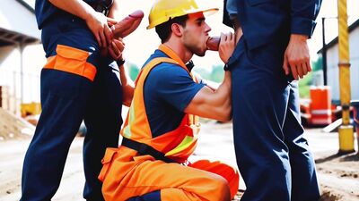 Construction Blowjob. Part 4