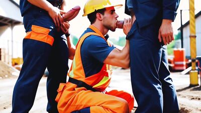 Construction Blowjob. Part 4