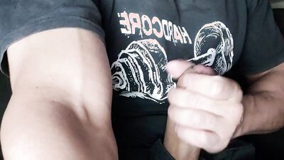Brute Jerking Off Tasty And Cumming Without Mercy