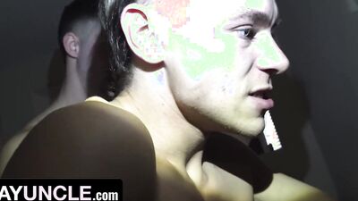 Wrong House, Right Hole: Burglar Turned Fuck Toy for Three Horny Studs