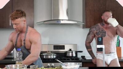 Inked Up Muscle Sucks Muscly Ginger Chef - Tim James, Eddie Burke - RagingStallion