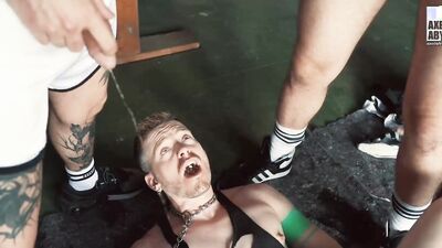 Axel Abysse Rides Lucio Davolis Arms In Ass Ruining Threesome