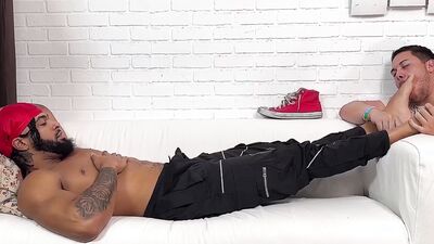 Hot Jock Licks And Worships Hunk Daddies Socks And Bare Feet
