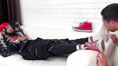Hot Jock Licks And Worships Hunk Daddies Socks And Bare Feet