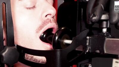 Masked Man Splits Open Axel Abysse With Fist And Kinky Toys