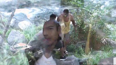 PETERFEVER Jaycee And John Rene Steal Quick Suck During Hike