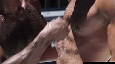 Hot Bodybuilder & Monster Cocked Jock's Raging Bareback Muscle Fuck - RagingStallion
