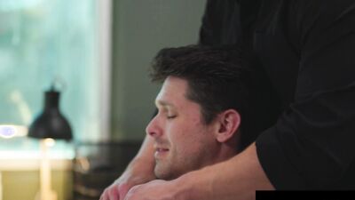 Hunk’s Hot Rubdown Turns Wild with Jock Colleague in Office - Devin Franco, Kyle Fletcher