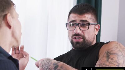 HETEROFLEXIBLE - Straight Studs Ethan Chase & Alex Duca Masturbate While Watching Hot Neighbor
