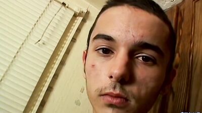 Handsome Teen Tries On Hot Stroking In The Kitchen Counter