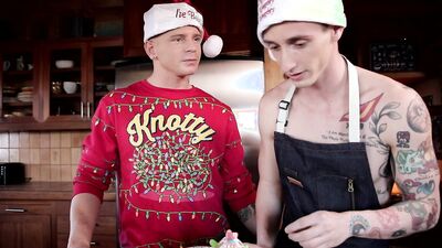 Twink Santa Helper Railed By Hot Hunk - NextDoorStudios