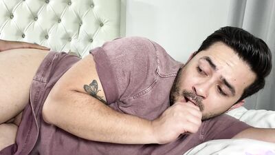 My stepbrother comes home from a party, gets into my bed and surprises me by leaving my ass full of hot milk
