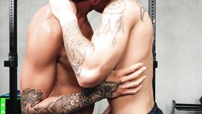 Tatted Hunk Barebacks Jock At The Gym - Kyle Wyncrest Phoenix Ocean - NextDoorBuddies