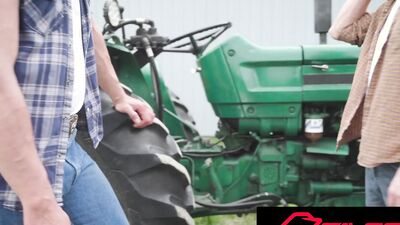 HOT Hunk LATINO Farmer Fixes The Tractor And Jock s Ass