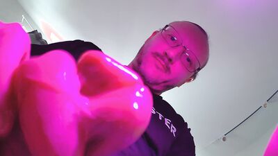 big pumped split glans precumming and tastes his own sperm part #2