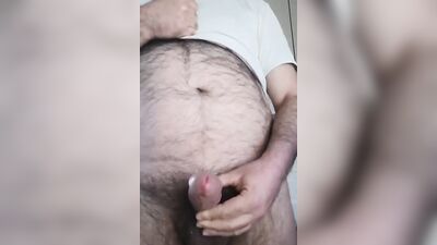 I Lick My Cum Covered Finger and Piss After the Handjob