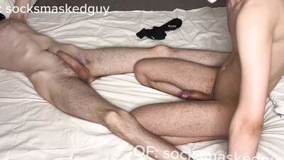 Me and my stepbro fuck in our black ankle socks
