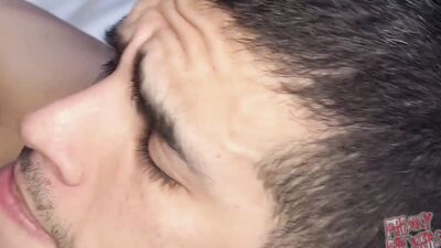 Two Huge Cocks Fuck Sexy Latin Hole