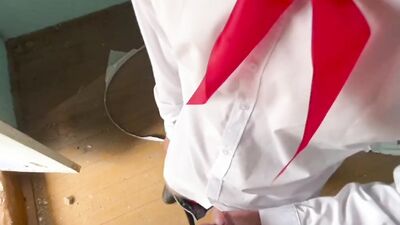 Young femba teenager flooded with dad! Hot video Conkke Pioneer!