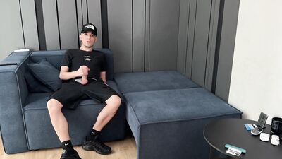 Guy jerked off and CUM in Nike Air Max Plus