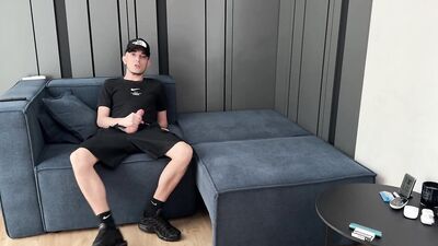 Guy jerked off and CUM in Nike Air Max Plus